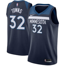 Load image into Gallery viewer, Karl-Anthony Towns Minnesota Timberwolves Navy Swingman Jersey 2018 - 2019