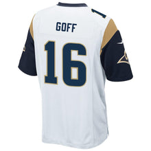 Load image into Gallery viewer, JARED GOFF LOS ANGELES RAMS SUPER BOWL YOUTH GAME JERSEY - WHITE 2018/2019