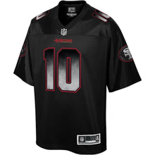 Load image into Gallery viewer, Jimmy Garoppolo San Francisco 49ers Pro Line Smoke Fashion Jersey – Black 2018/2019