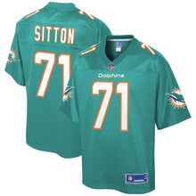 Load image into Gallery viewer, Josh Sitton Miami Dolphins Pro Line Team Player Jersey – Aqua 2018/2019