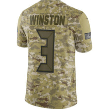 Load image into Gallery viewer, Jameis Winston Tampa Bay Buccaneers Salute to Service Limited Jersey – Camo 2018/2019