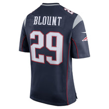 Load image into Gallery viewer, LeGarrette Blount New England Patriots Navy Super Bowl LI Bound Game Jersey 2019