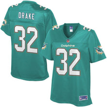 Load image into Gallery viewer, Kenyan Drake Miami Dolphins Pro Line Women's Player Jersey - Aqua 2018/2019