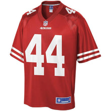 Load image into Gallery viewer, Kyle Juszczyk San Francisco 49ers Pro Line Team Player Jersey – Scarlet 2018/2019