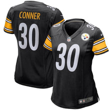Load image into Gallery viewer, James Conner Pittsburgh Steelers Women's Game Jersey - Black 2018/2019
