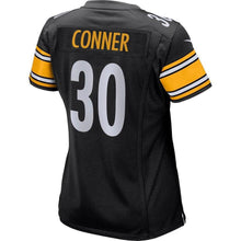 Load image into Gallery viewer, James Conner Pittsburgh Steelers Women's Game Jersey - Black 2018/2019