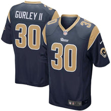 Load image into Gallery viewer, LOS ANGELES RAMS SUPER BOWL TODD GURLEY II NAVY JERSEY 2018 - 2019